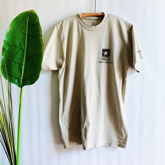 Vintage Army Tan Tee - Picture 1 of 5